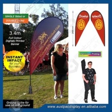Promotional Flags 3.4m with Teardrop