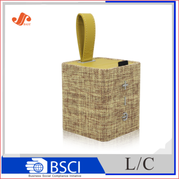 Good quality fabric retro bluetooth speaker cloth wirless speaker with portable handle