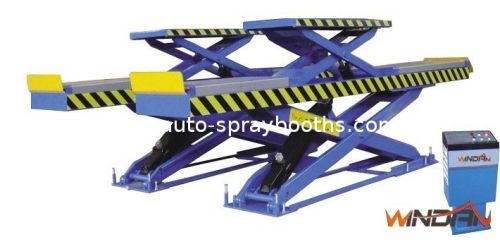 Double - Level Height Hydraulic Car Lift , Platform Scissor Lift For Four Wheel Alignment