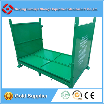 Manufacturer Powder Painted Collapsible Metal Storage Box Pallet