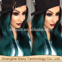 Eirene Grade AAAAAA Cheap 100% human brazilian color teal hair extensions