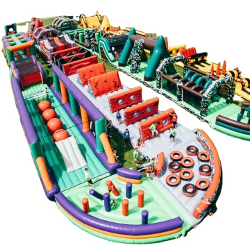Amazing Massive Inflatable Obstacle Course for Adults and Children