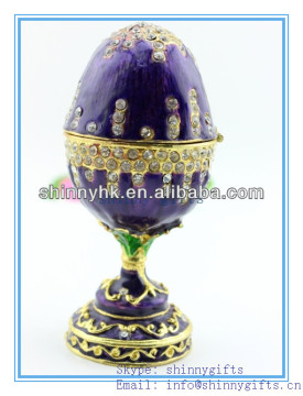 Egg Shaped Trinket luxury jewelry box for wedding Gifts