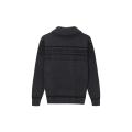 Men's Knitted Jacquard Shawl Collar Buttoned Pullover
