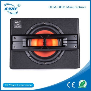 Hot Selling 10inch car subwoofer amplifier SPL 91db 90W car subwoofer Trapezoidal box