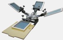 4 color manual screen printing machine