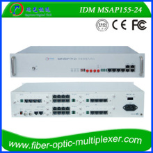 2STM-1 24E1 Ethernet FXO/FXS EM over fiber SDH MUX