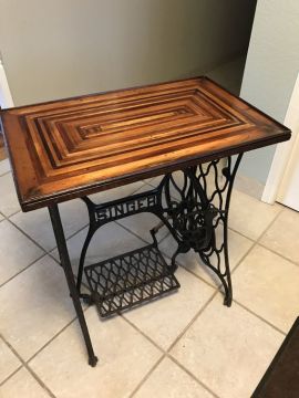 Miniature vintage-inspired treadle sewing machine