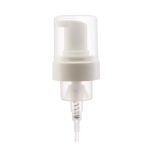 43MM White Smooth Foamer Pump With Transparent Cap