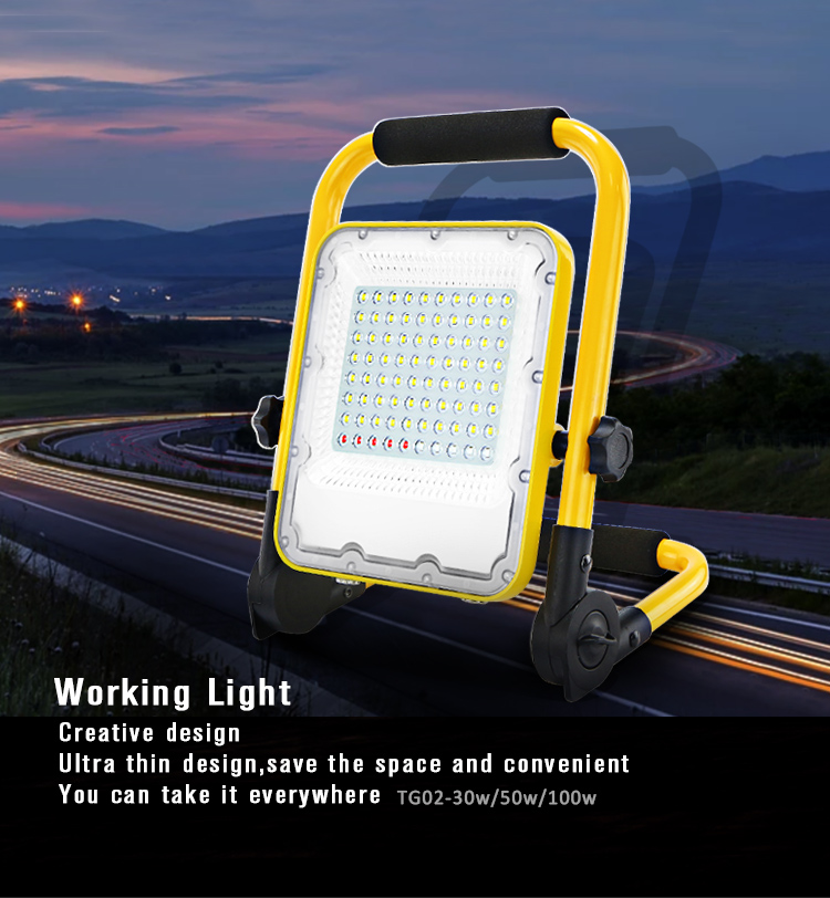 KCD camping waterproof ip65 outdoor multifunctional foldable magnetic offroad 18w 20w 27w 30w 51w 60w 100w led work light