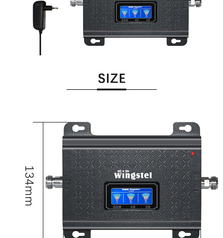 Signal Booster Amplifier 900 1800 2100 2g 3g 4g Portable Mobile Amplifier Tri Band Repeater Gsm Dcs Wcdma Lte Cellular Repeater