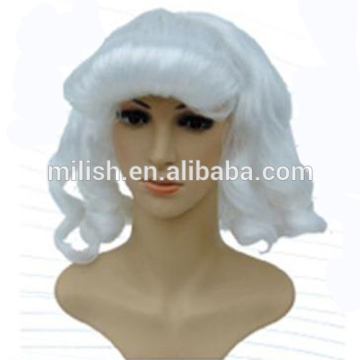 MPW-0465 halloween carnival white lady rock star wig