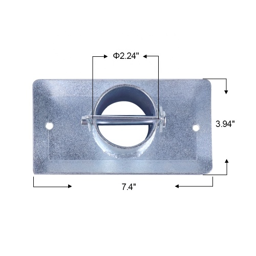 Top wind Trailer Jack with Foot Plate