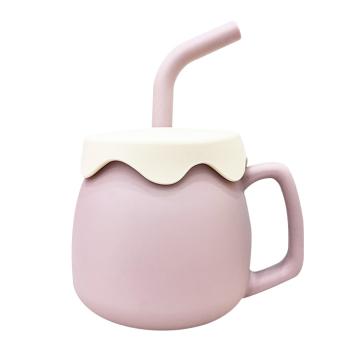 Silicone Baby Cup With Straw