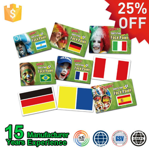 Soccer Fan Face Water Based Face Painting Pens