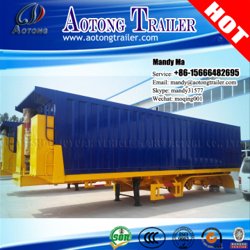 Hydraulic Tipper flatbed trailer/Tipper container trailer/Tipper 40ft trailer for sale