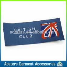 custom own label fancy name fabric woven labels