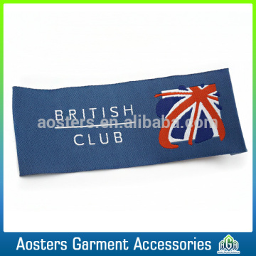 custom own label fancy name fabric woven labels
