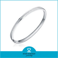 AAA cubic zircon 925 sterling silver bangle