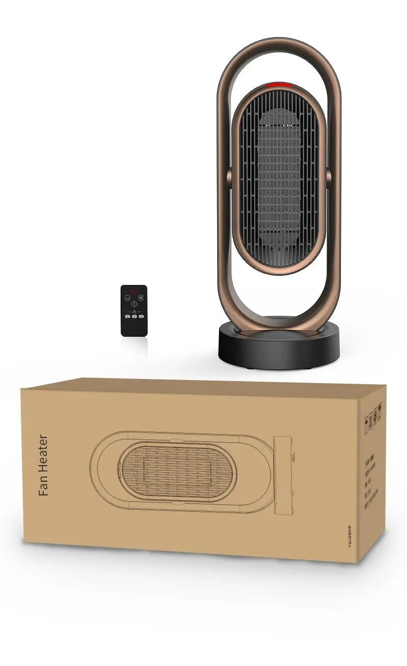 Electric Room Heater Fan with Remote Control