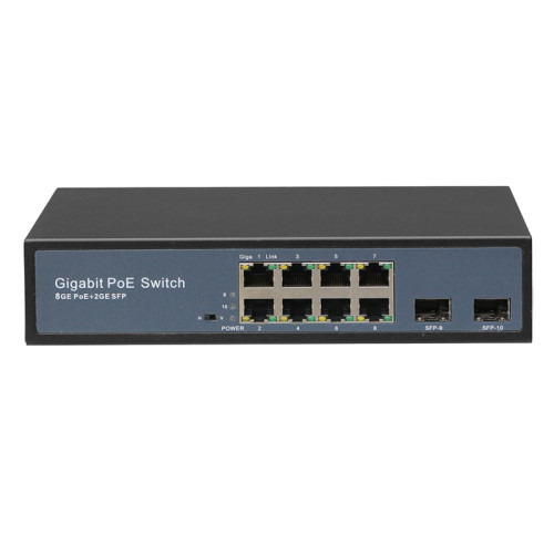 8 Port Gigabit CCTV POE Switch with SFP