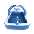 Piscina inflable personalizada Peacock de tres capas Piscina de remo