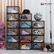 Durable Clear Plastic Shoe Rack for Living Spaces