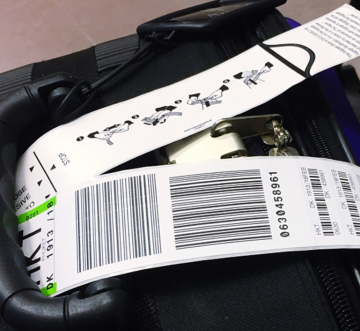 Airplane Checked Luggage Tickets