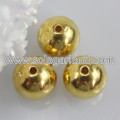 4-16MM Acrylic Electroplating Metallic Round Chunky Beads
