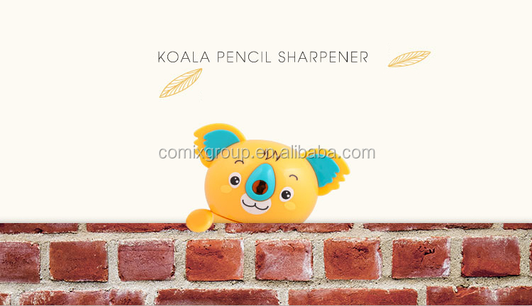 Comix Cute Cartoon Animal Shape Koala Auto Feeding Pencil Sharpeners for Students/Kids