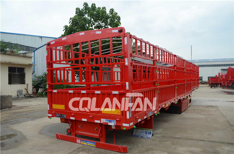 China fence cargo livestock semitrailer for sale