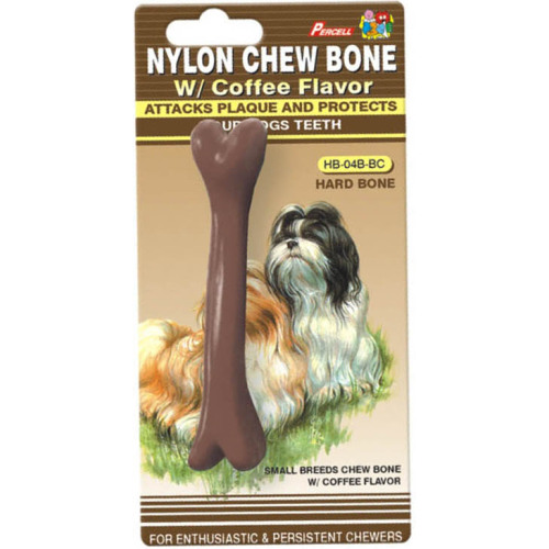 Percell 4.5" Soft Chew Bone Coffee Scent