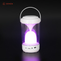 Hourglass bluetooth speaker with 7 colored lights