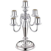 Silver Plated 5 pc candlesticks holder