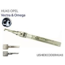Lishi Hu43 Lock Smith Tools For Old Opel, Old Lexus Decode In Locked Position