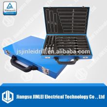 hss drill bits set with metal box packing tapered drill bit set