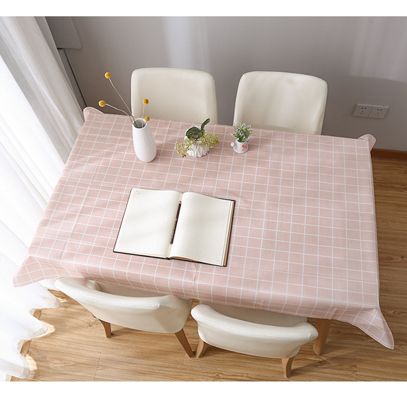 DEQI Recycle PVC Table Cloth Rectangle Table Cloth Waterproof Tablecloth Cover Table Mat for Home Outdoor Part Decoration