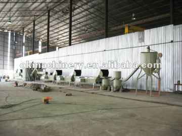 Plastic recycling line