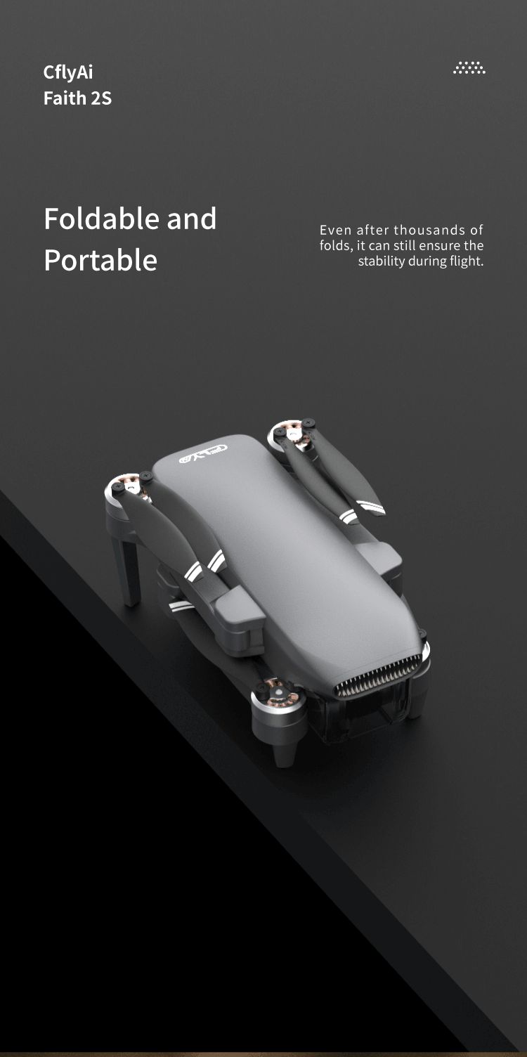 C-FLY Faith 2S Drone Professional 4K HD Camera 3-Axis Gimbal Foldable RC Quadcopter 35min Flight 7KM CFL Faith 2 Upgrade Version