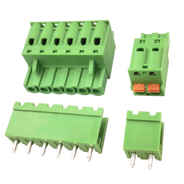 push in botton contact pluggable terminal block