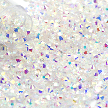 Wholesale SS3-SS50 Flatback Crystal Stones: Clear Transparent Ab Glass Rhinestones