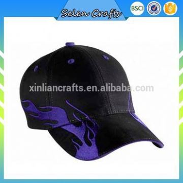 Fashion Cotton Flame Blank Baseball Cap For Women