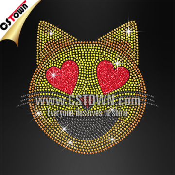 Wholesale Emoji Smile Face Rhinestone Transfer Wholesale, Iron On Heat Transfer For T-shirt                        
                                                Quality Choice