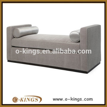 Wooden lounge chaise modern hotel furniture