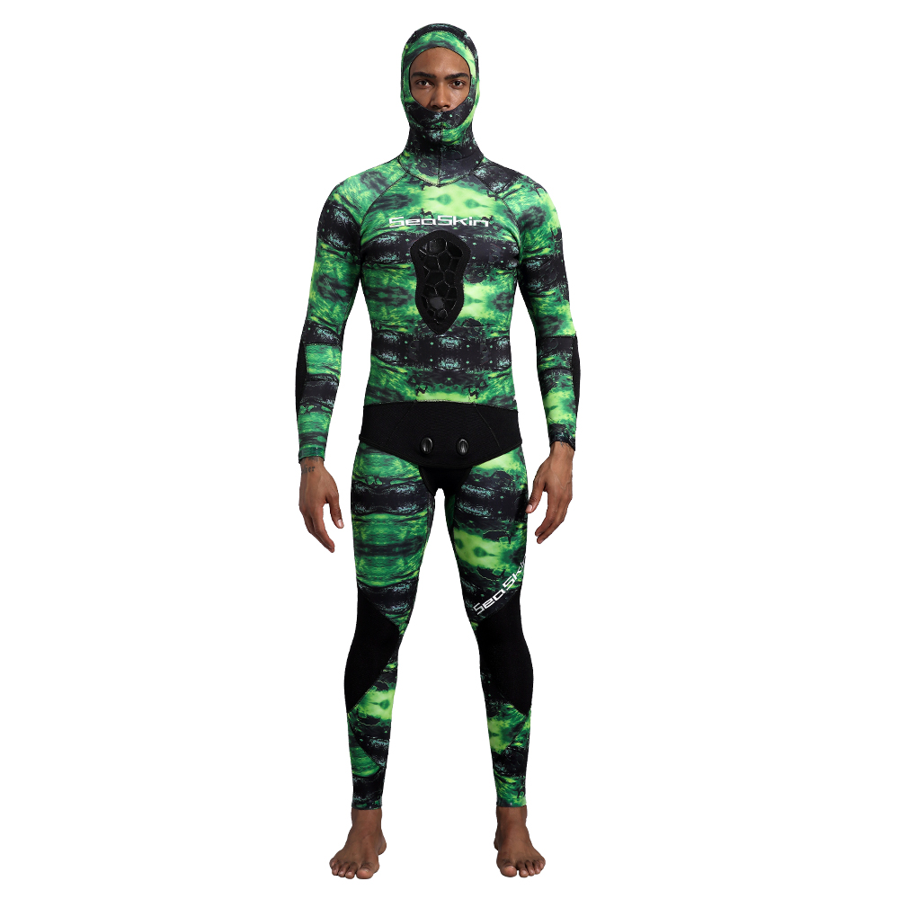 Seaskin 5MM Καπό Pattern Neoprene DivingSuit