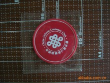 manufactured bright red embossing custom logo silicone glass coaster