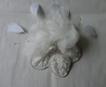 Bridal Hairpin Ball Hair Accessory Wrist Length Feather Flower Accessories