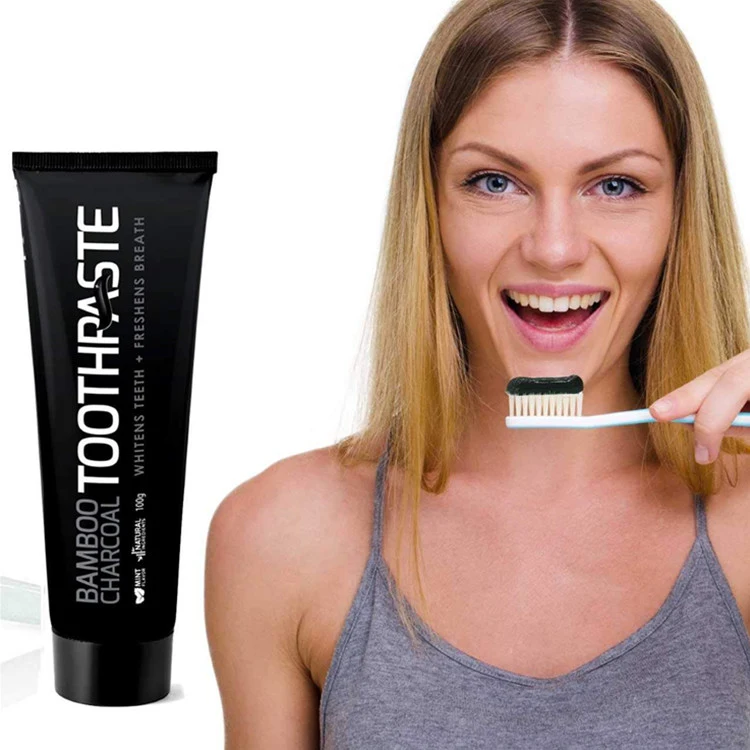 Private Label Teeth Whitening Bamboo Activated Charcoal Toothpaste