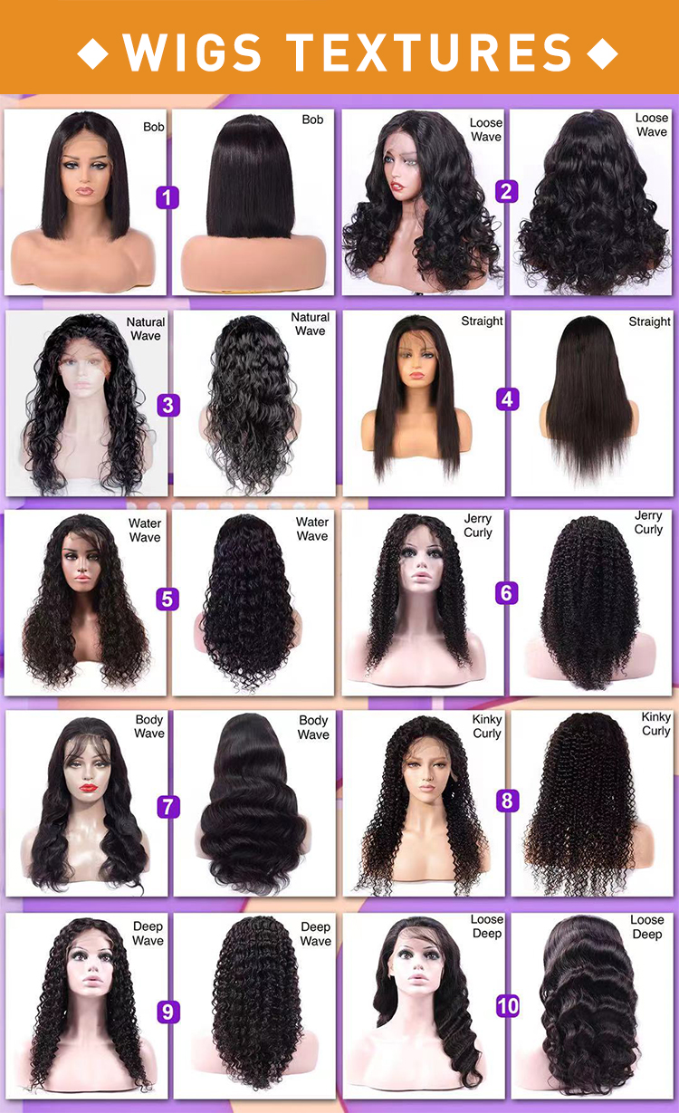 Annione 100% Real Frontal Wigs Transparent Human Hair Lace Wig,cheap Closure Hd Lace Bone Straight Lace Wig,body Wave 13*4 4*4