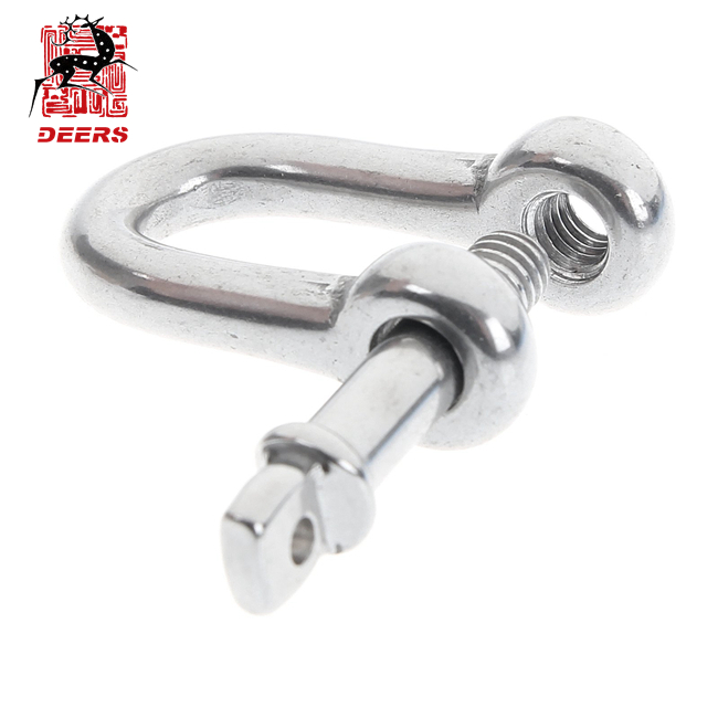 US Type Manufacturer Marine Hardware D shackle Stainless Steel